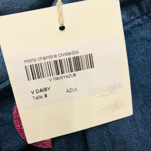 NWT Pioppa Luxury Capri Ruffle Cotton Overalls 8 - Picture 6 of 8